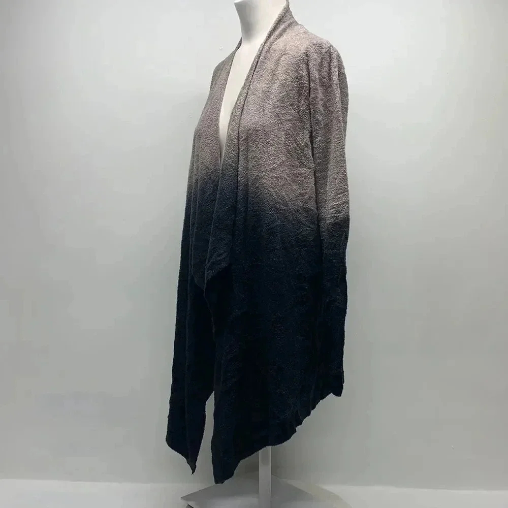 Barefoot Dreams Calypso Wrap Sweater Cardigan Knit Open Front Ombre #436 S / M
